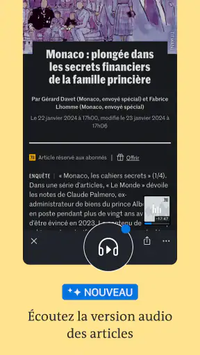 Le Monde, Actualités en direct screenshot
