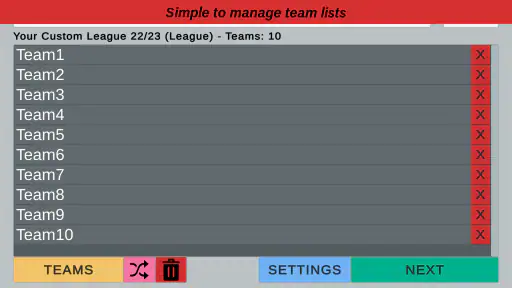 League Table Creator PRO screenshot