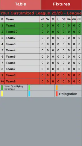 League Table Creator PRO screenshot