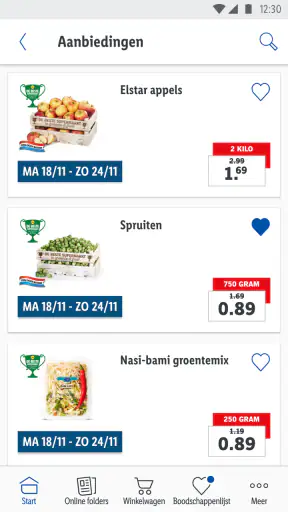 Lidl-Shop screenshot