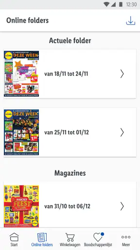 Lidl-Shop screenshot