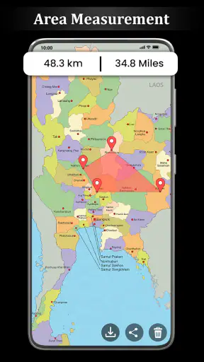 live Earth-kaart GPS-navigatie screenshot