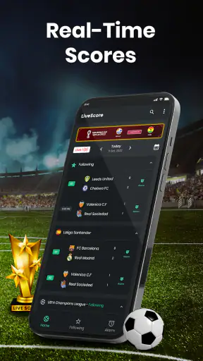 Live scores:Herinnering screenshot