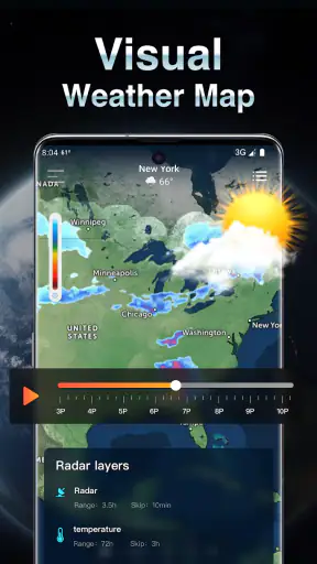 Live weer: weersvoorspelling screenshot