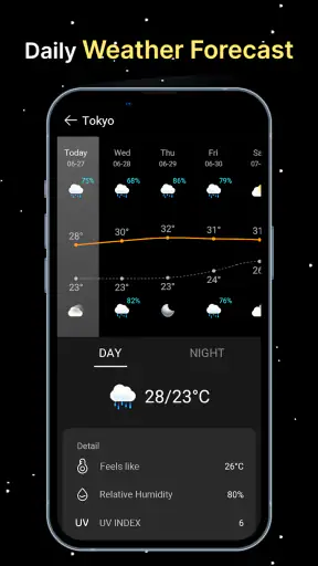 Maanfase kalender screenshot