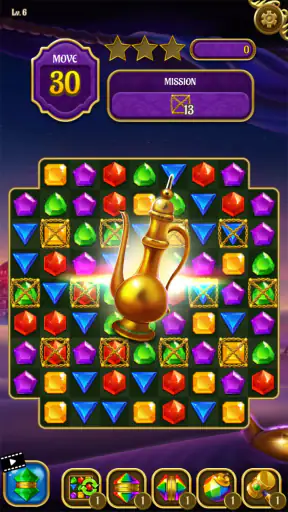 Magic Lamp - Match 3 Adventure screenshot