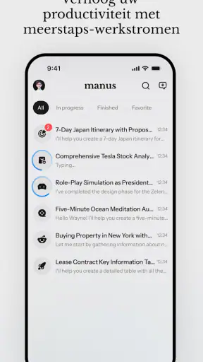 Manus AI screenshot