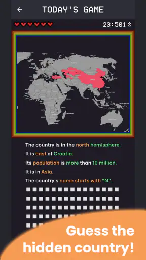 MapGame screenshot
