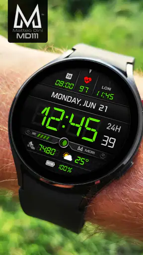 MD111 Digital watch face screenshot