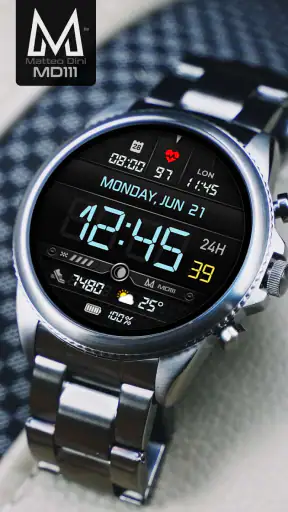 MD111 Digital watch face screenshot