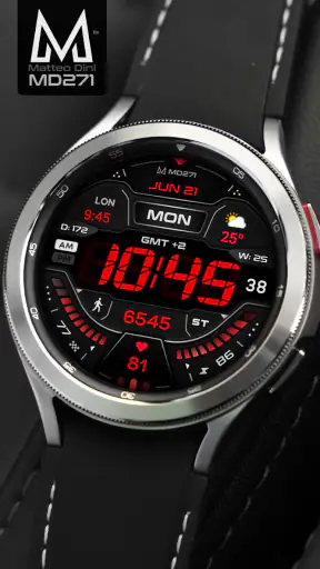 MD271 Digital watch face screenshot