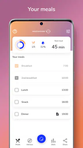 Meal Reminder - Weight Loss screenshot