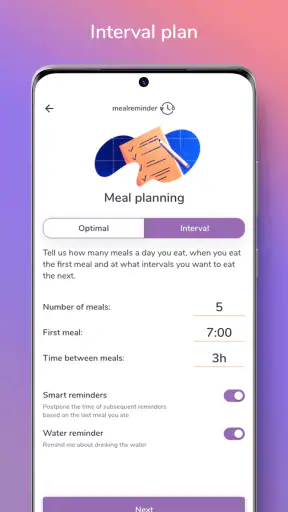 Meal Reminder - Weight Loss screenshot