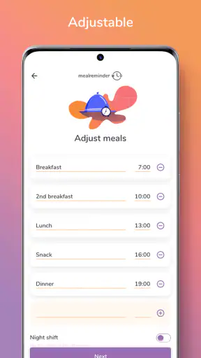 Meal Reminder - Weight Loss screenshot