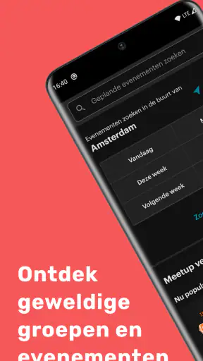 Meetup: lokale evenementen screenshot