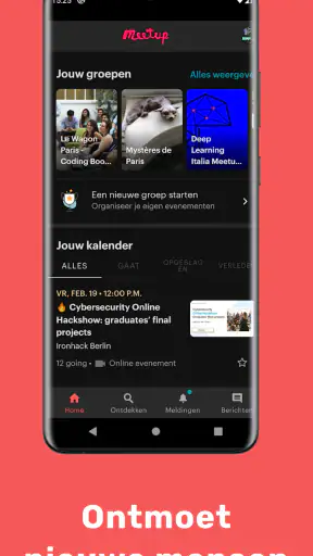 Meetup: lokale evenementen screenshot