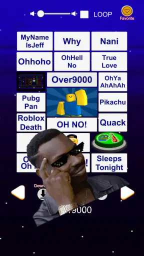 Meme geluidseffect soundboard screenshot