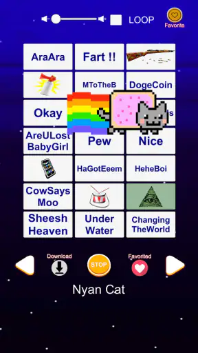 Meme geluidseffect soundboard screenshot