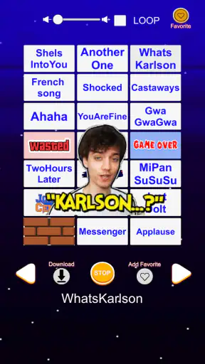 Meme geluidseffect soundboard screenshot