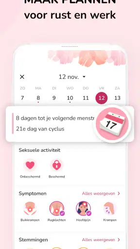 Menstruatie Kalender: Ovulatie screenshot