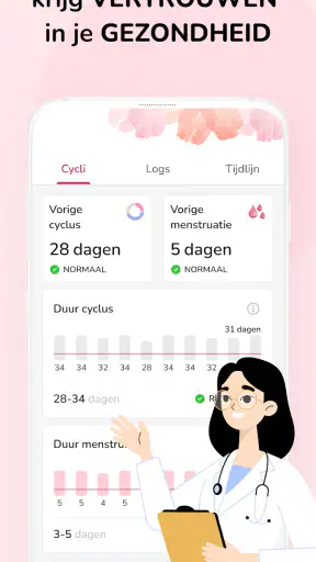 Menstruatie Kalender: Ovulatie screenshot