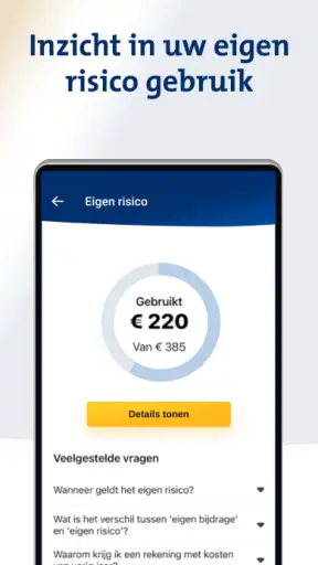 Menzis app screenshot