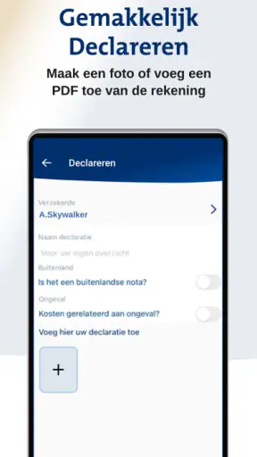 Menzis app screenshot