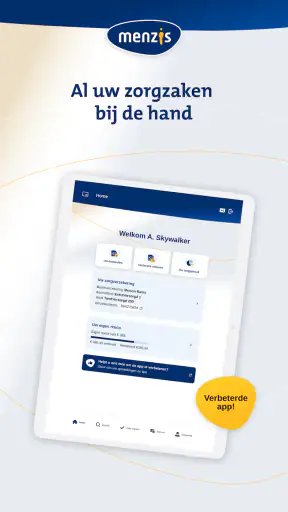 Menzis app screenshot