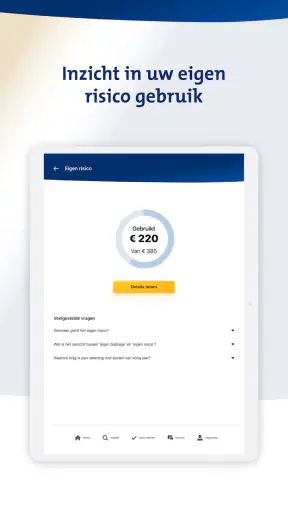 Menzis app screenshot
