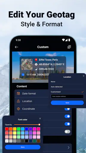 MeShot: GPS Camera & Geo Stamp screenshot