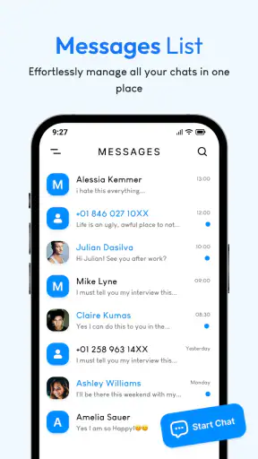 Messages: Text SMS screenshot