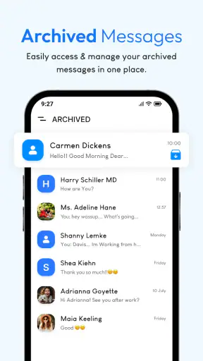 Messages: Text SMS screenshot