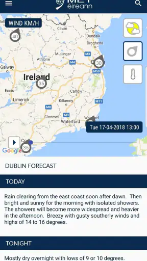 Met Éireann screenshot