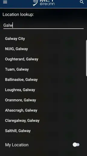 Met Éireann screenshot