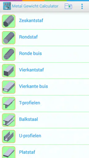 Metal Gewicht Calculator (Pro) screenshot