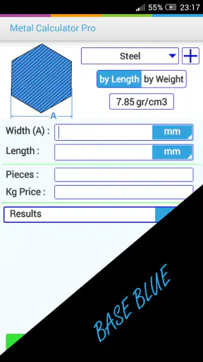 Metal Gewicht Calculator (Pro) screenshot