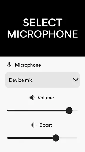 Microfoonversterker screenshot