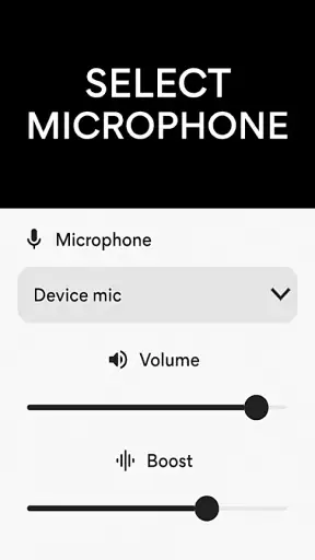 Microfoonversterker screenshot