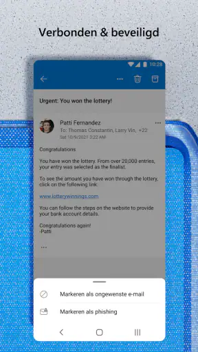 Microsoft Outlook Lite: Email screenshot