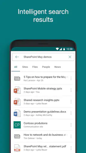Microsoft SharePoint screenshot