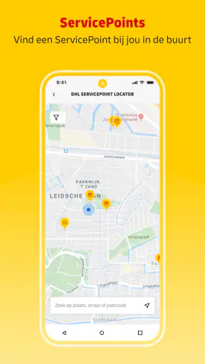 Mijn DHL screenshot