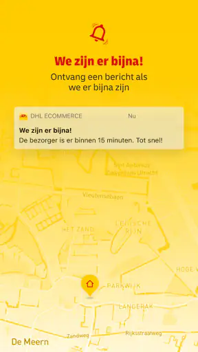 Mijn DHL screenshot
