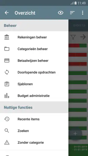 Mijn huishoudboek screenshot