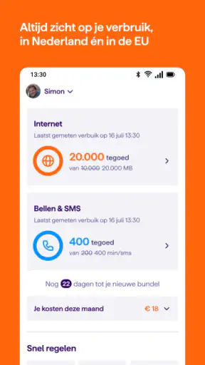 Mijn Simyo screenshot