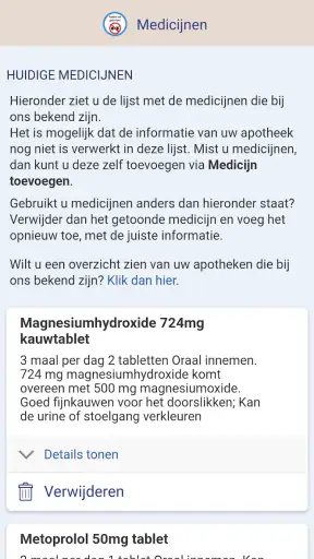 MijnOLVG screenshot