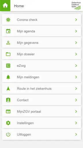MijnZGV screenshot
