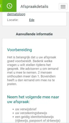 MijnZGV screenshot