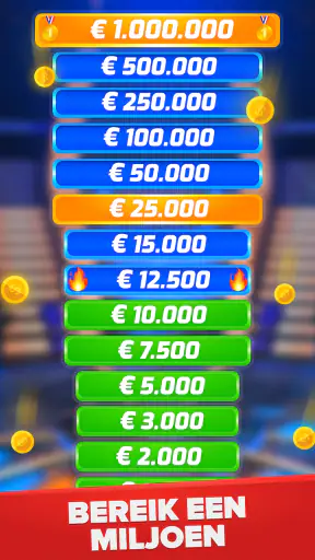 Miljonair - Quiz & Trivia spel screenshot