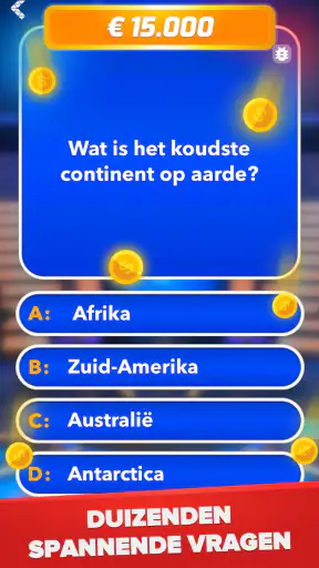Miljonair - Quiz & Trivia spel screenshot