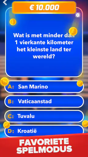 Miljonair - Quiz & Trivia spel screenshot